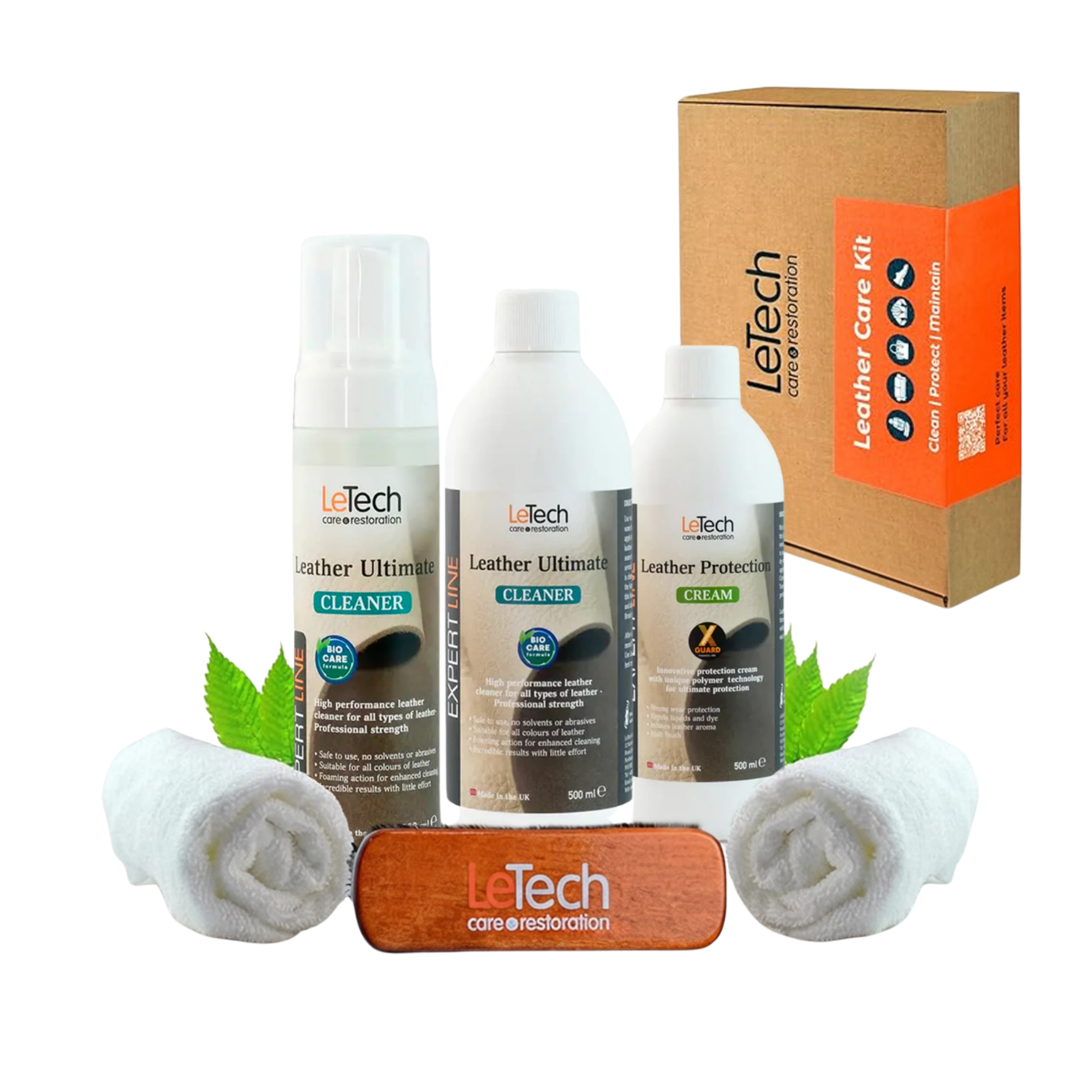 Advanced Leather Care Kit – Cleaner, Conditioner & Protection