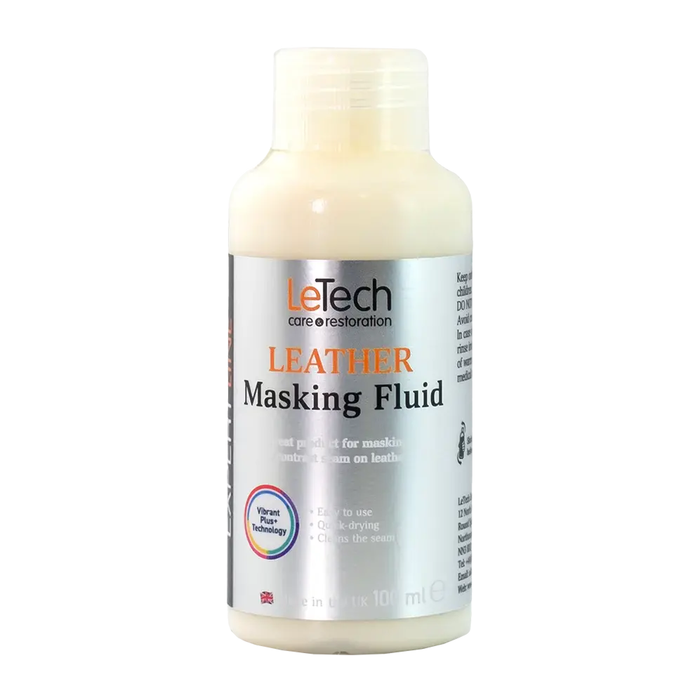 LeTech leather masking fluid bottle on a white background