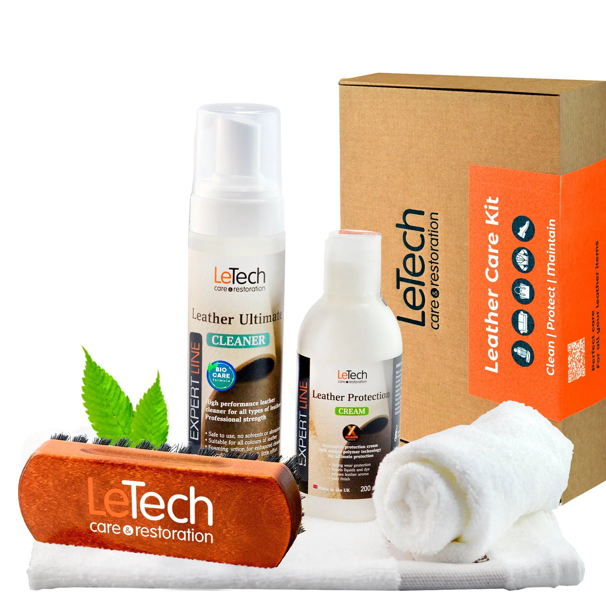 Letech Leather Care Kit for Cleaning & Protection – Professional Leather Care ...