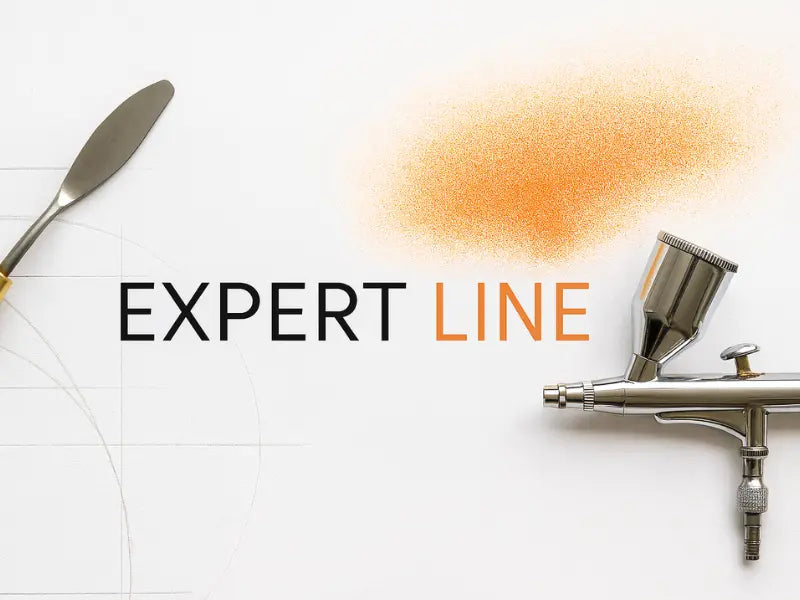Airbrush with 'Expert Line' branding on a white background