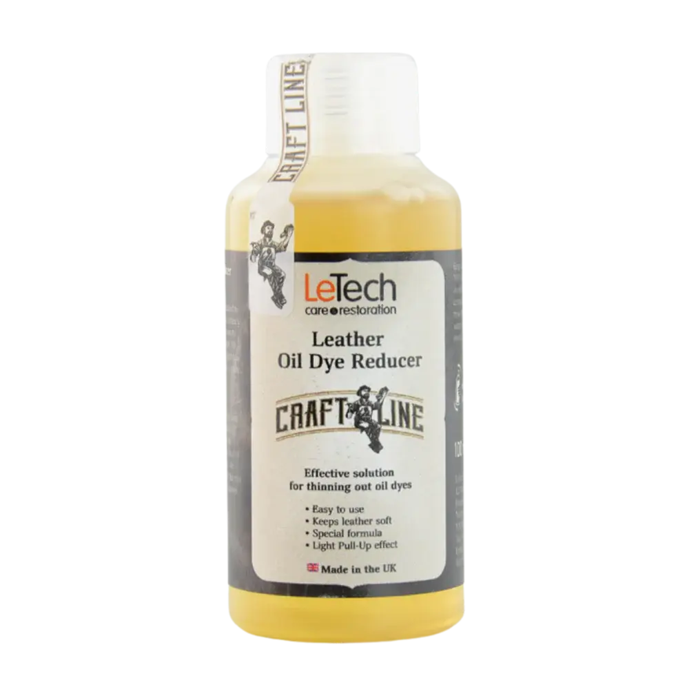 Leather dye dilution product for vegetable-tanned leather