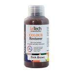 LeTech Colour Restorer bottle for dark brown on a white background