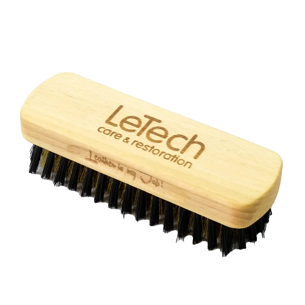 Premium wooden suede cleaning brush for delicate leather
