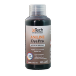 LeTech Aniline Dye Pro bottle for medium brown color on a white background