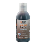 Bottle of LeTech Aniline Dye Pro Medium Brown on a white background