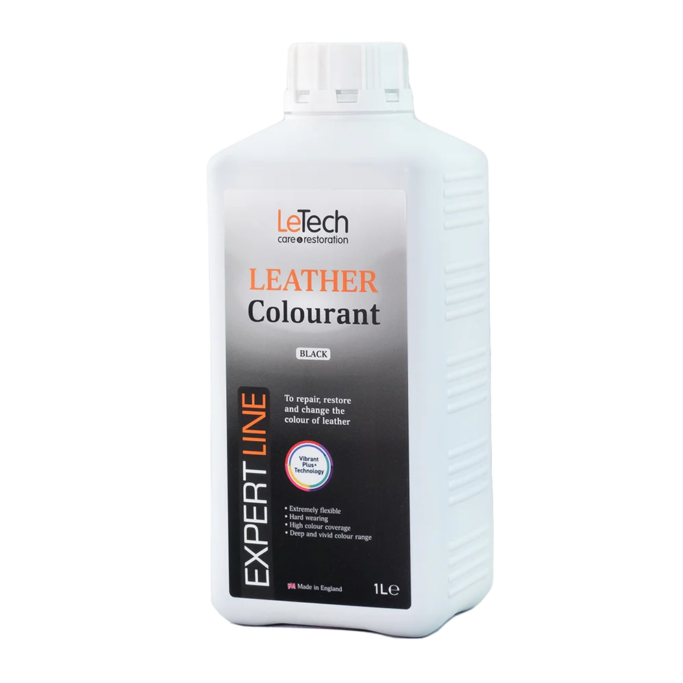 LeTech leather colourant bottle on a white background