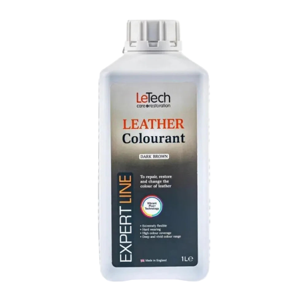 LeTech leather colourant bottle on a white background