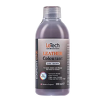 LeTech leather colourant bottle for dark brown on a white background