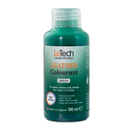 LeTech leather colourant bottle for green color on a white background