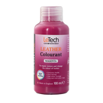 LeTech leather colourant bottle in magenta on a white background