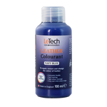 LeTech leather colourant bottle in navy blue on a white background