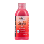 LeTech Leather Colourant bottle in red on a white background