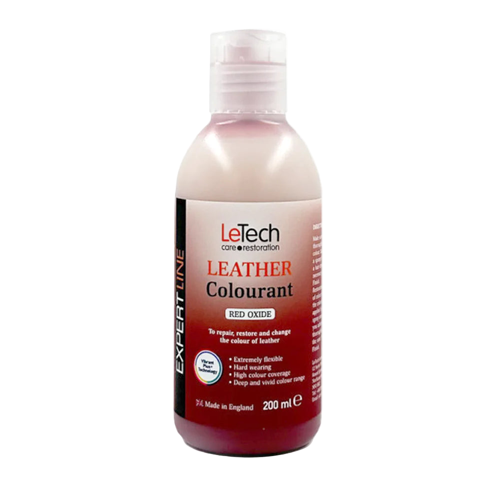 LeTech leather colourant bottle on a white background