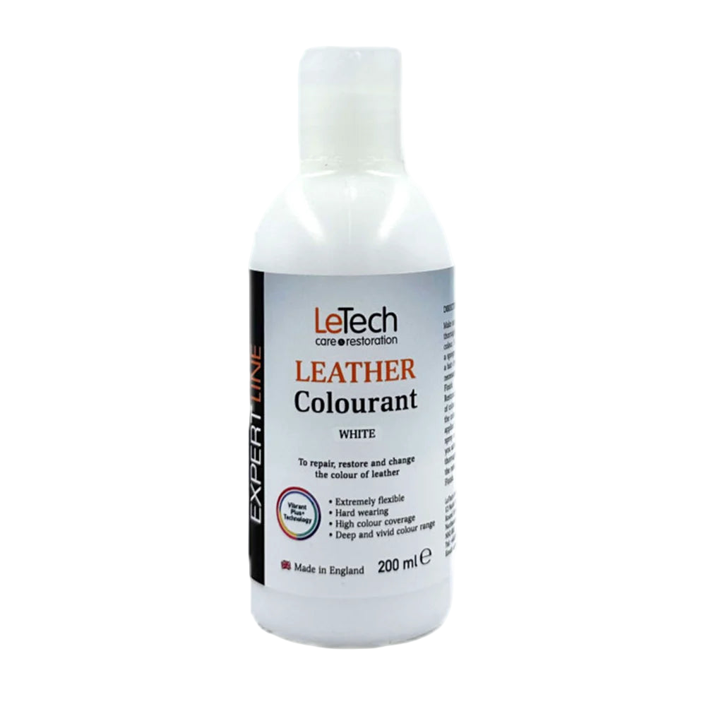LeTech leather colourant bottle on a white background