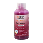 LeTech leather colourant bottle for wine red on a white background