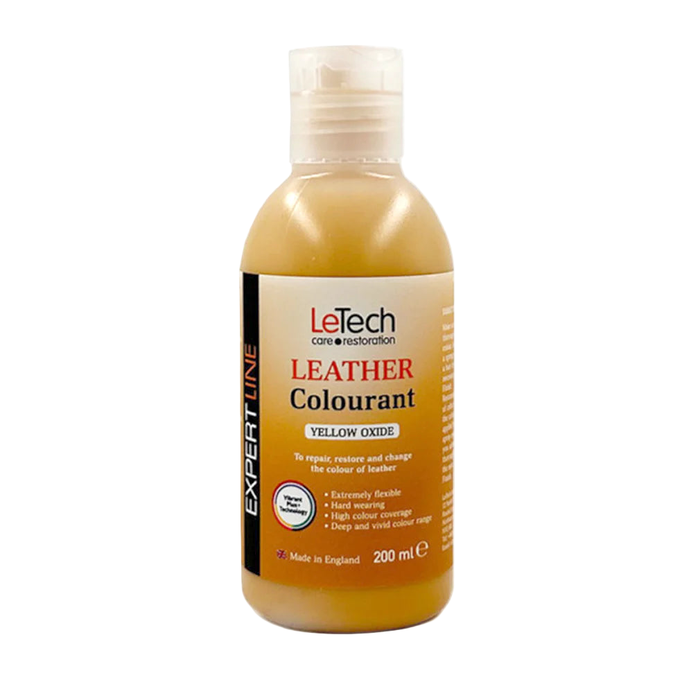 LeTech leather colourant bottle on a white background