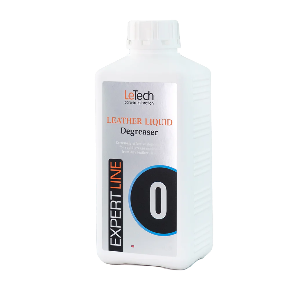 LeTech Leather Liquid Degreaser – professional leather degreaser for dyed & artificial leather