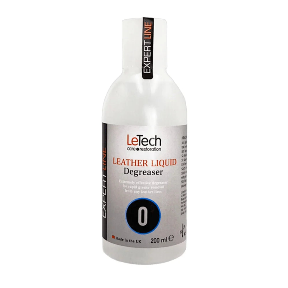 LeTech Leather Liquid Degreaser – professional leather degreaser for dyed & artificial leather