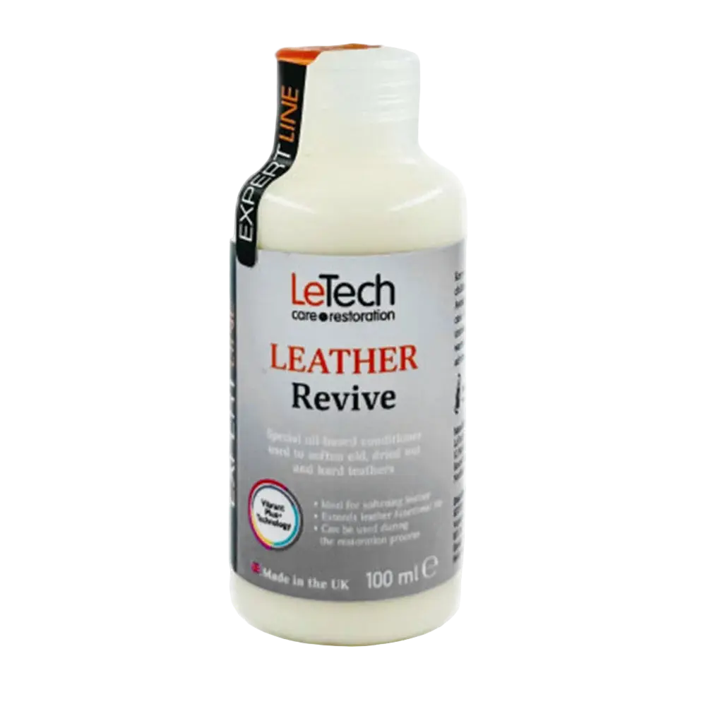 LeTech Leather Revive bottle on a white background