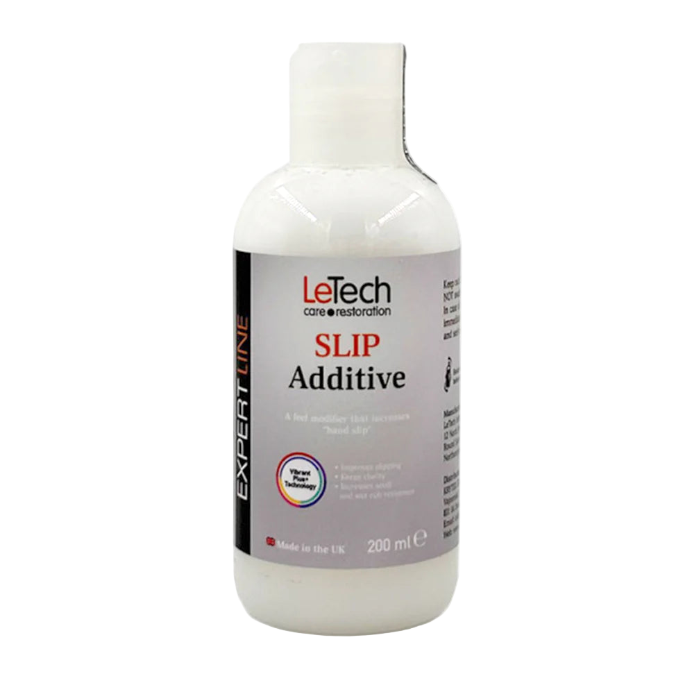 LeTech SLIP Additive bottle on a white background