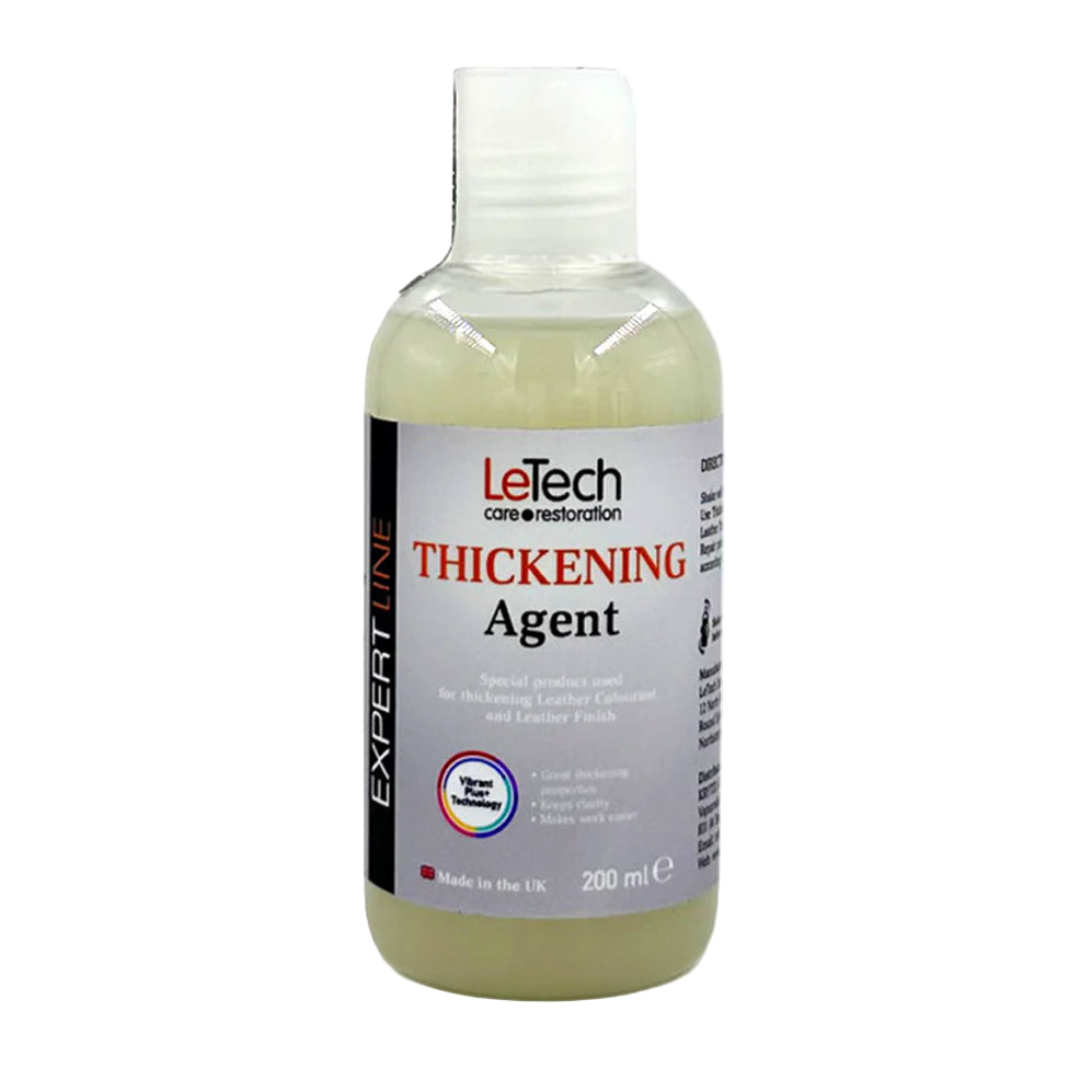 Bottle of LeTech Thickening Agent on a white background
