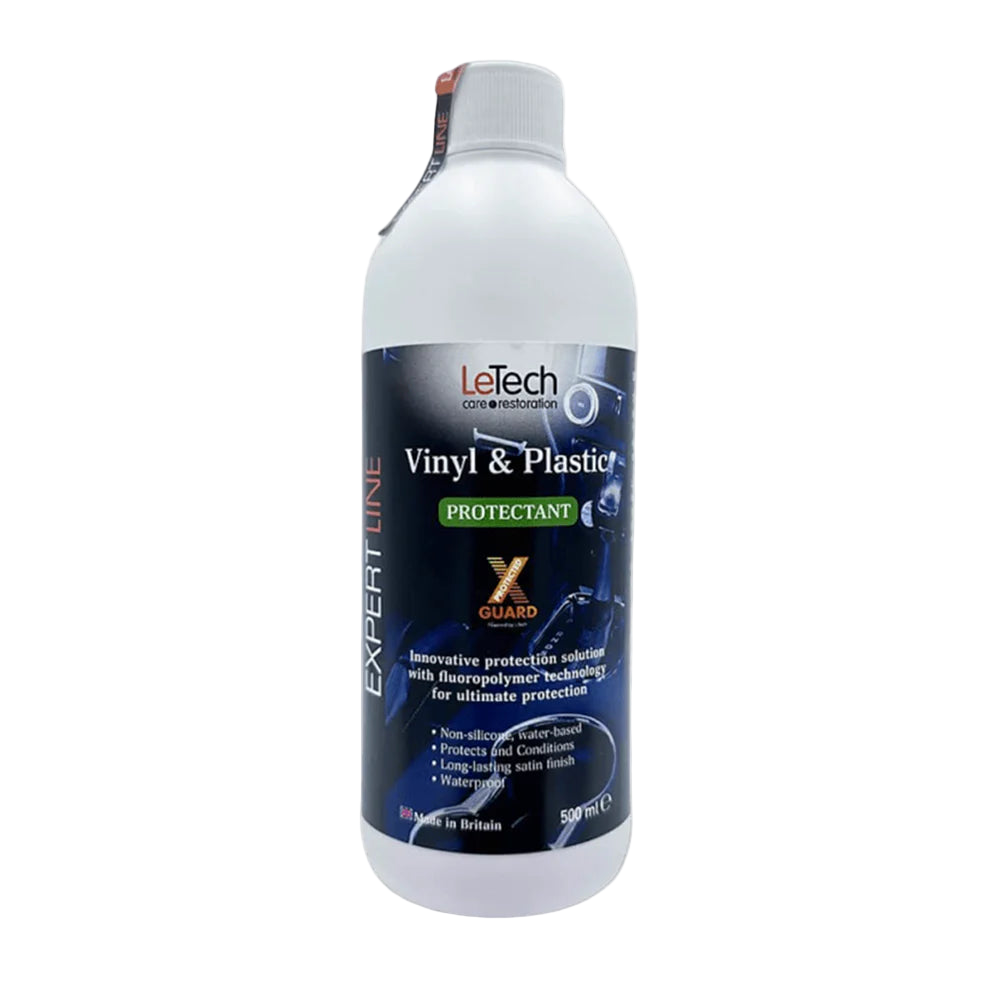 LeTech Vinyl & Plastic Protectant bottle on a white background